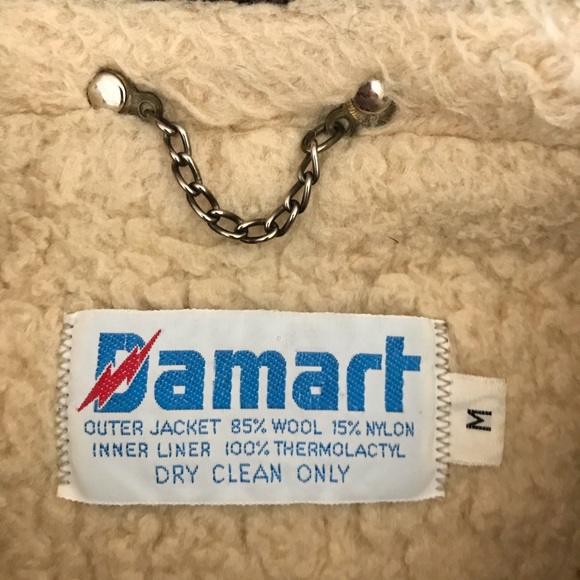 Vintage damart heavy wool Sherpa lined jacket med - Picture 7 of 7